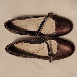 Bobbi Blu Women's Brown Leather Shoes Size 9.5